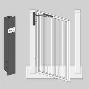SlimLine Hydraulic, Vertical Gate Closer from D&D Technologies