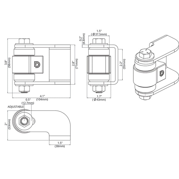 Shut It® Face Mount Weld-on BadAss™ - D&D Technologies US