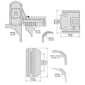 MagnaLatch® S3 Round Post Adapter